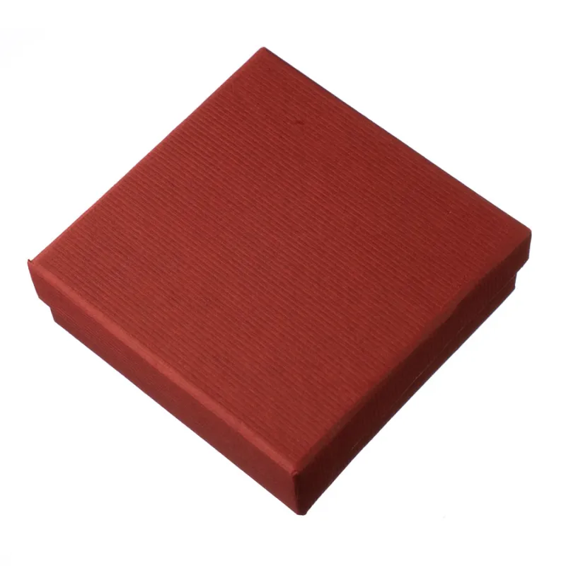 Papírová krabička 80x80x28mm - červená