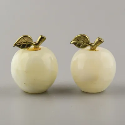 Pákistánský onyx - jablíčko mini s listem