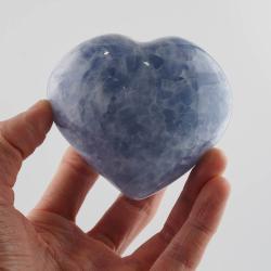 Srdce modrý kalcit 9,5cm