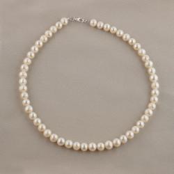 Náhrdelník riečne perly guličkový extra